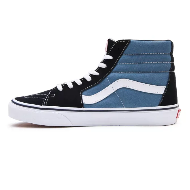 ZAPATILLAS MEDIA CAñA VANS SKATE NúMERO UNO DEL MUNDO CHICA SK8HI NAVY REF. VN000D5INVY AZUL/NEGRAS