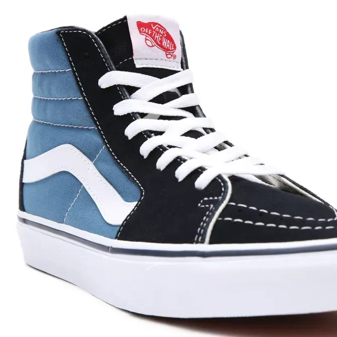 ZAPATILLAS MEDIA CAñA VANS SKATE NúMERO UNO DEL MUNDO CHICA SK8HI NAVY REF. VN000D5INVY AZUL/NEGRAS