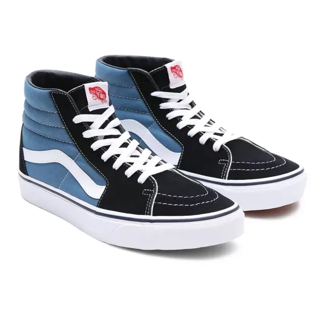 ZAPATILLAS MEDIA CAñA VANS SKATE NúMERO UNO DEL MUNDO CHICA SK8HI NAVY REF. VN000D5INVY AZUL/NEGRAS