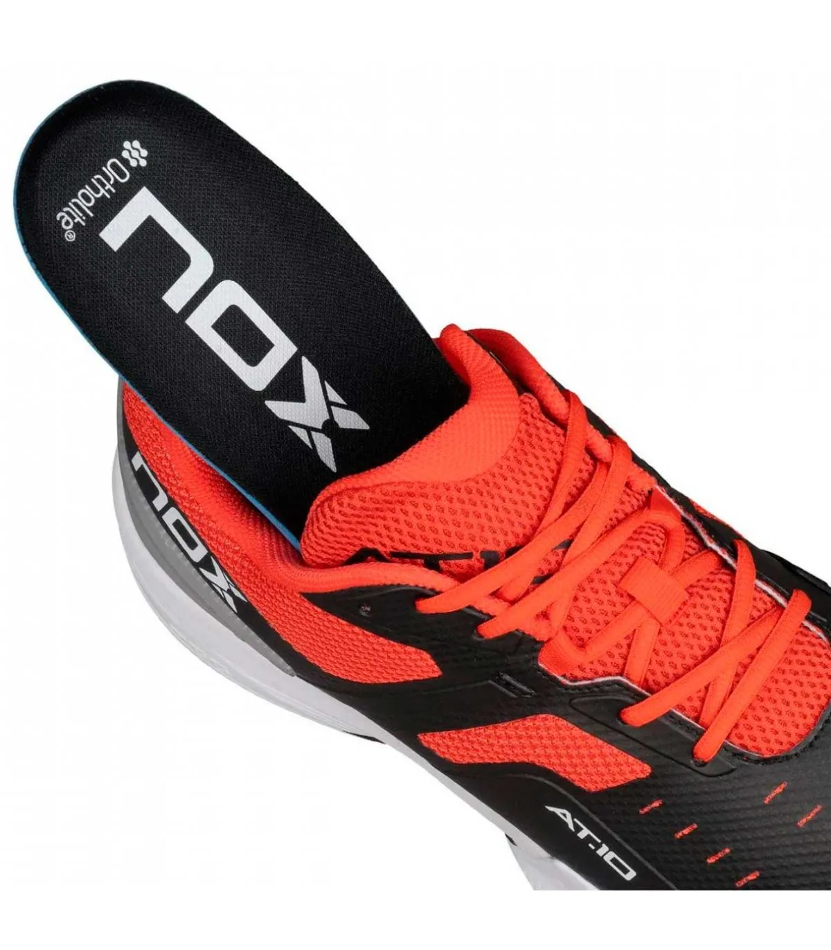 Zapatillas Nox de padel AT10 Pro Negro Rojo