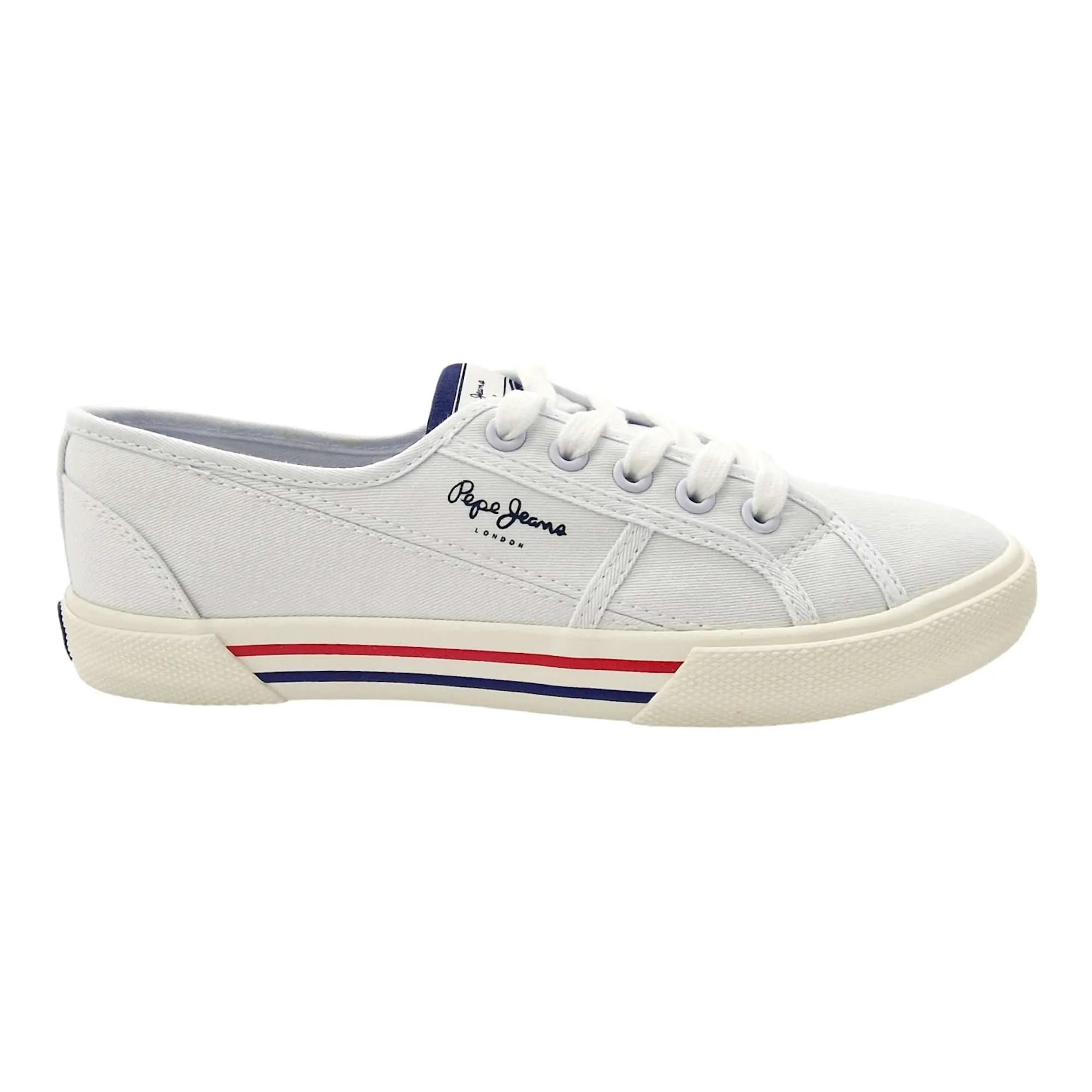 ZAPATILLAS PEPE JEANS LONA BLANCA MUJER BLANCO
