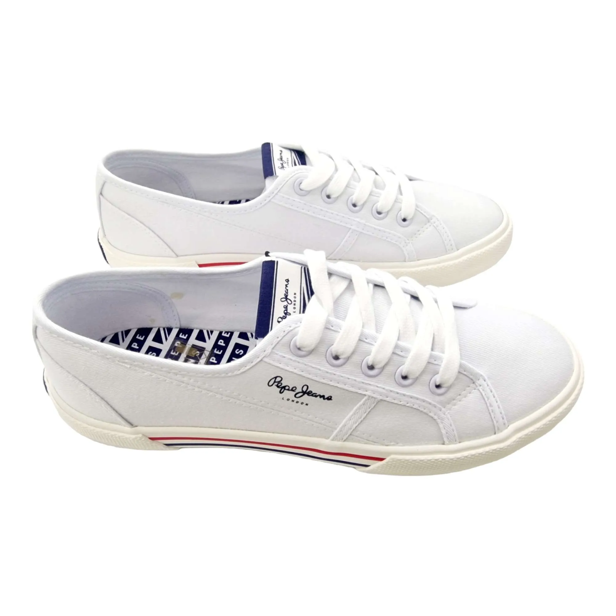 ZAPATILLAS PEPE JEANS LONA BLANCA MUJER BLANCO