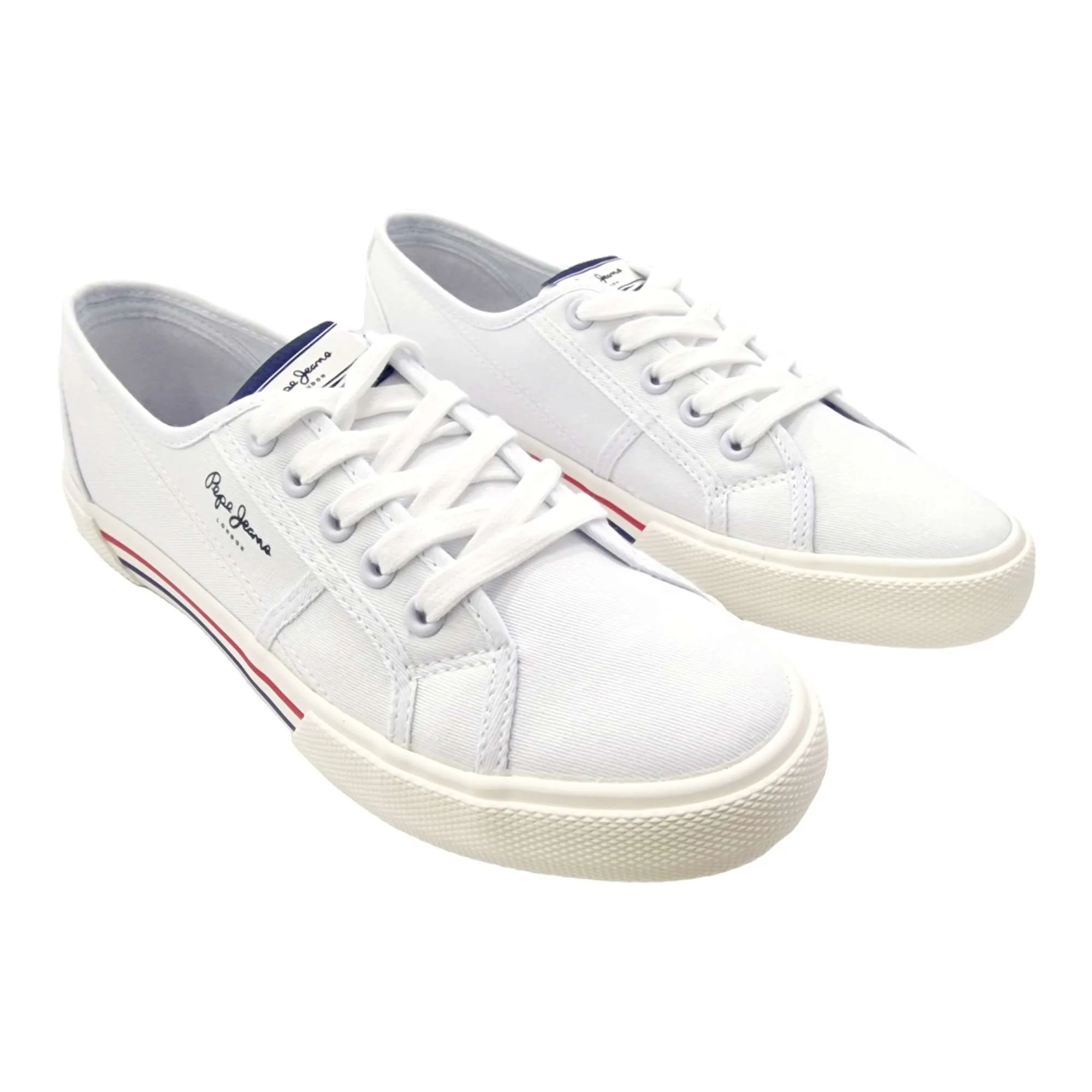 ZAPATILLAS PEPE JEANS LONA BLANCA MUJER BLANCO