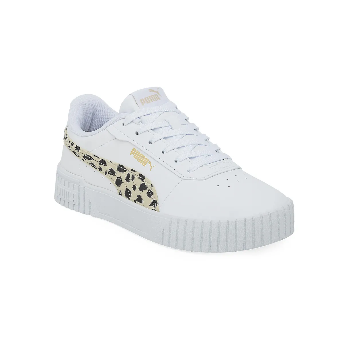 Zapatillas Puma Carina 2.0 Animal Niña Blanca