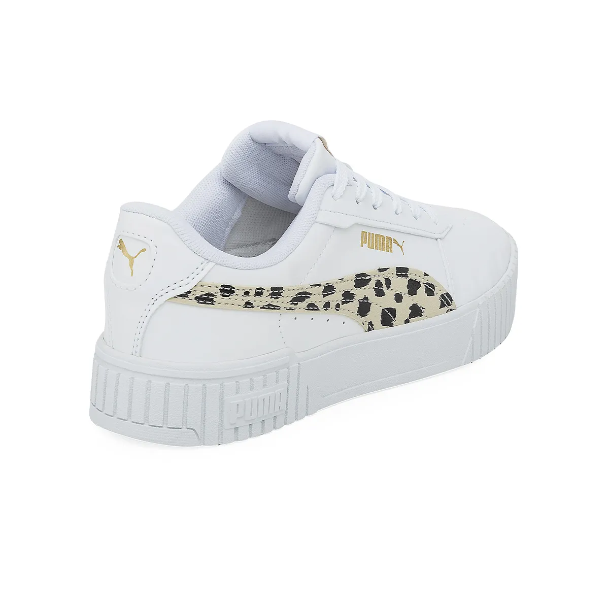 Zapatillas Puma Carina 2.0 Animal Niña Blanca