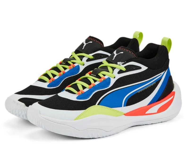 Zapatillas Puma Playmaker Negro/Amarillo/Azul