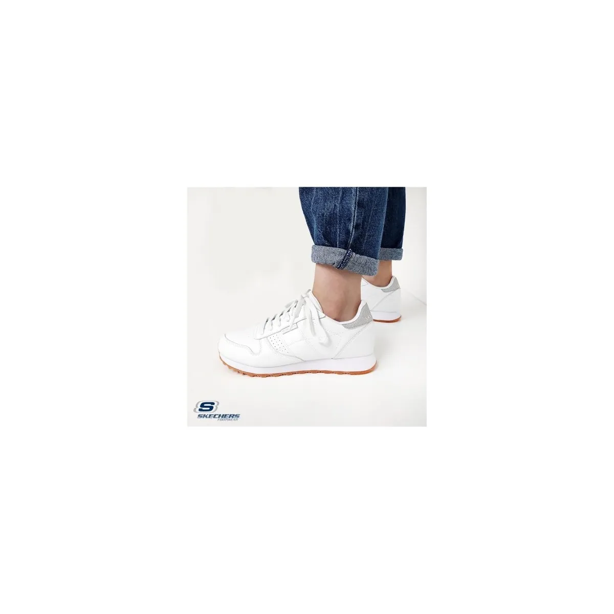 Zapatillas Skechers blancas mujer Old School Cool Sk699