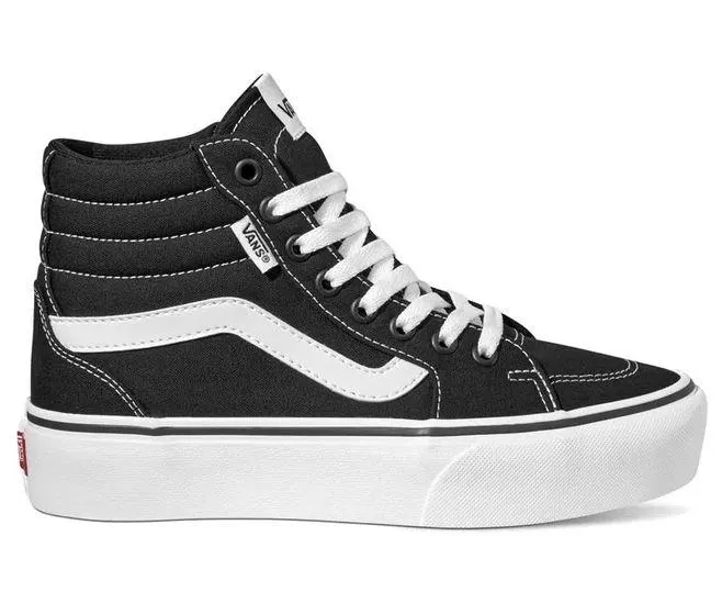 Zapatillas Vans Filmore HI Plataforma Negra/Blanca