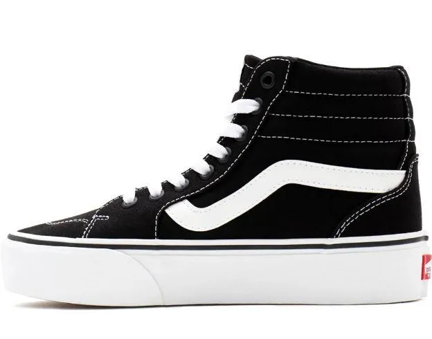 Zapatillas Vans Filmore HI Plataforma Negra/Blanca