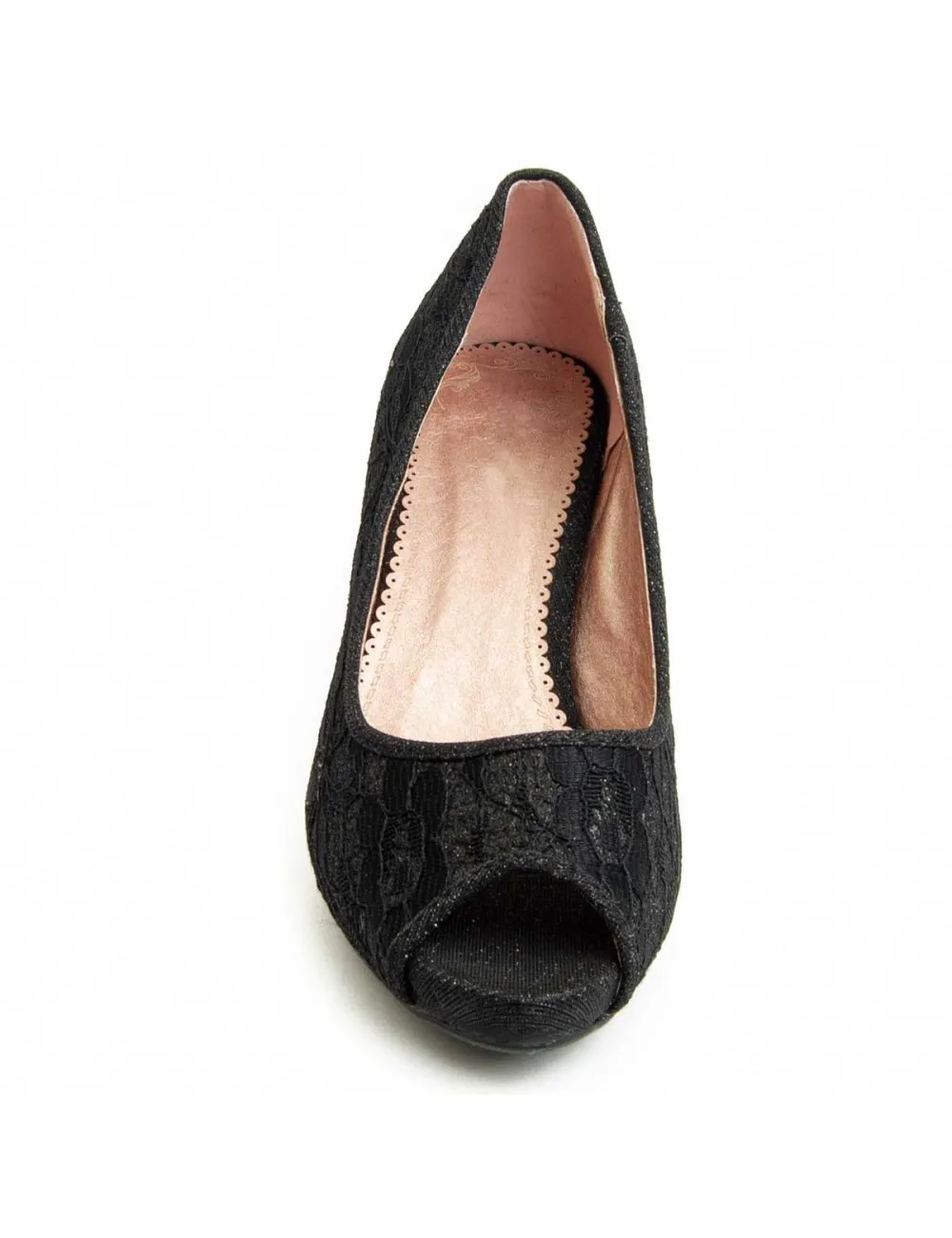 Zapato De Tacón Para Mujer.  Montevita  Unne3  91264 Negro