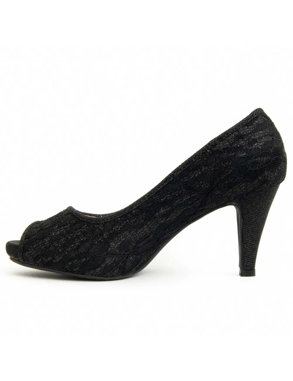 Zapato De Tacón Para Mujer.  Montevita  Unne3  91264 Negro