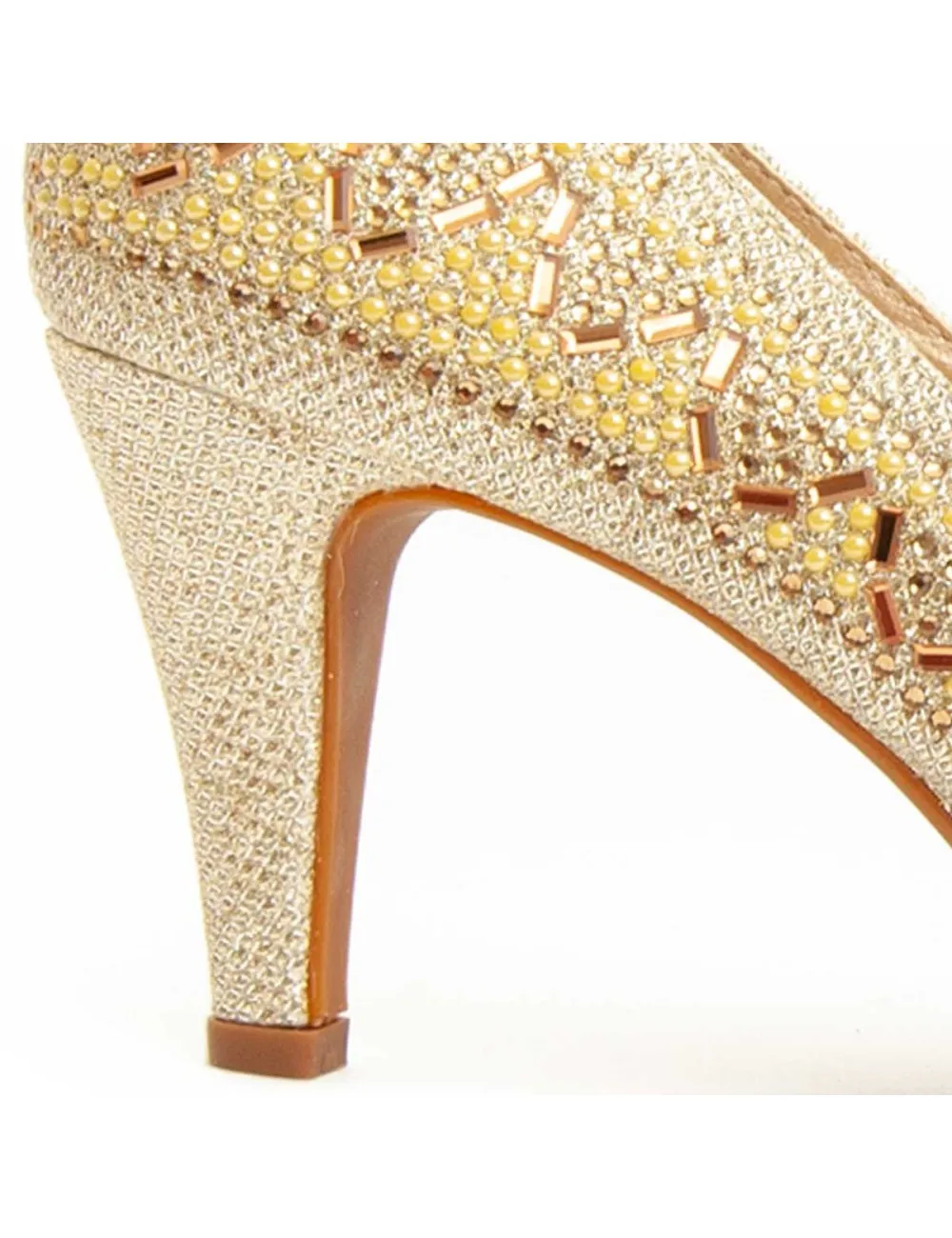 Zapato De Tacón Para Mujer.  Montevita  Unne58  92355 Dorado