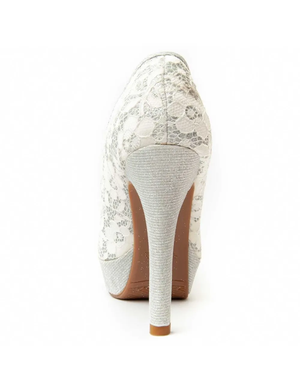 Zapato De Tacón Para Mujer.  Montevita  Unne69  92375 Plateado