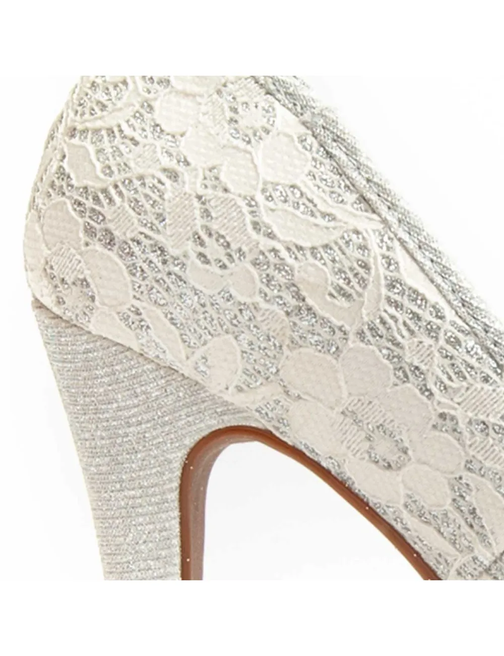Zapato De Tacón Para Mujer.  Montevita  Unne69  92375 Plateado