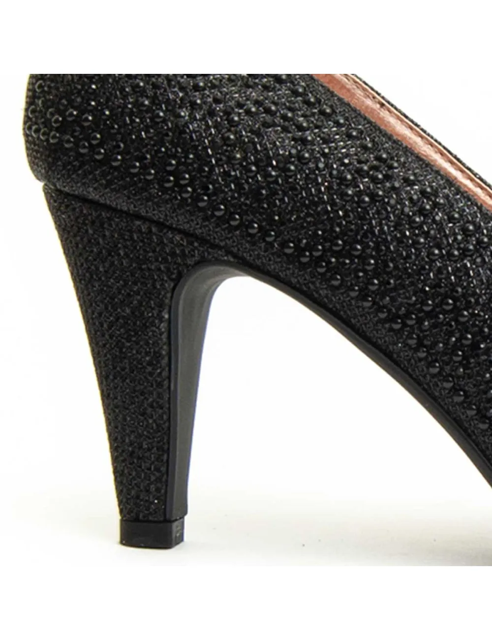 Zapato De Tacón Para Mujer.  Montevita  Unne76  92392 Negro