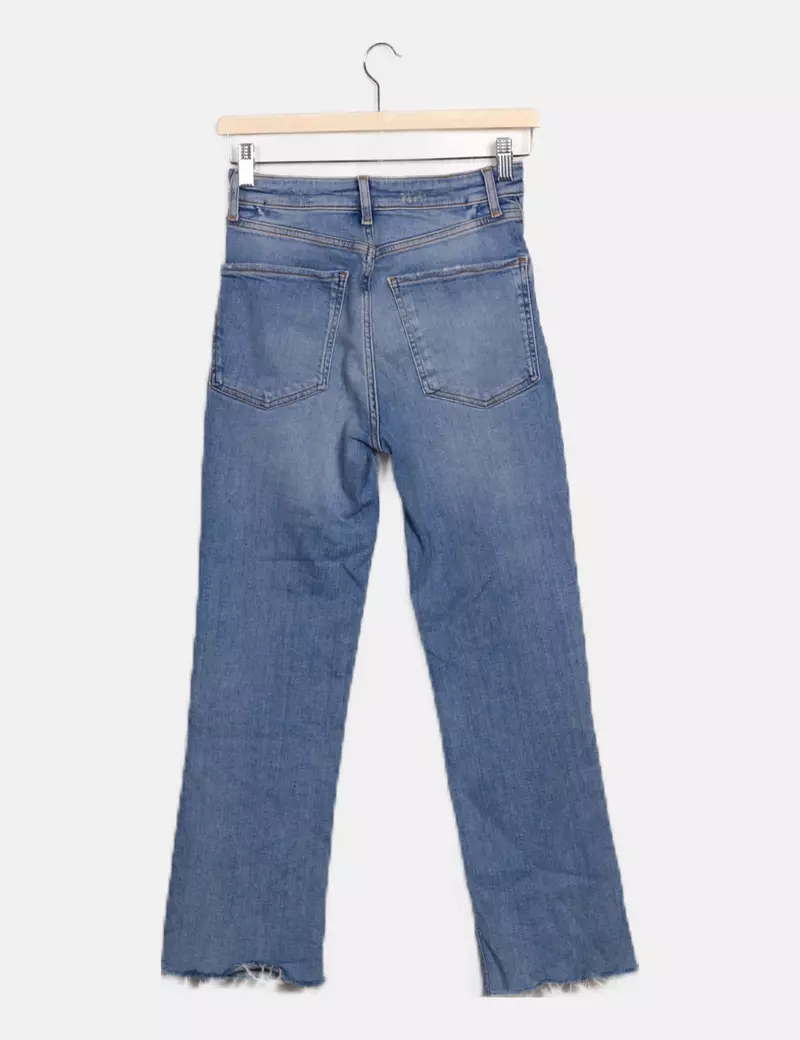 Zara Pantalón azul denim
