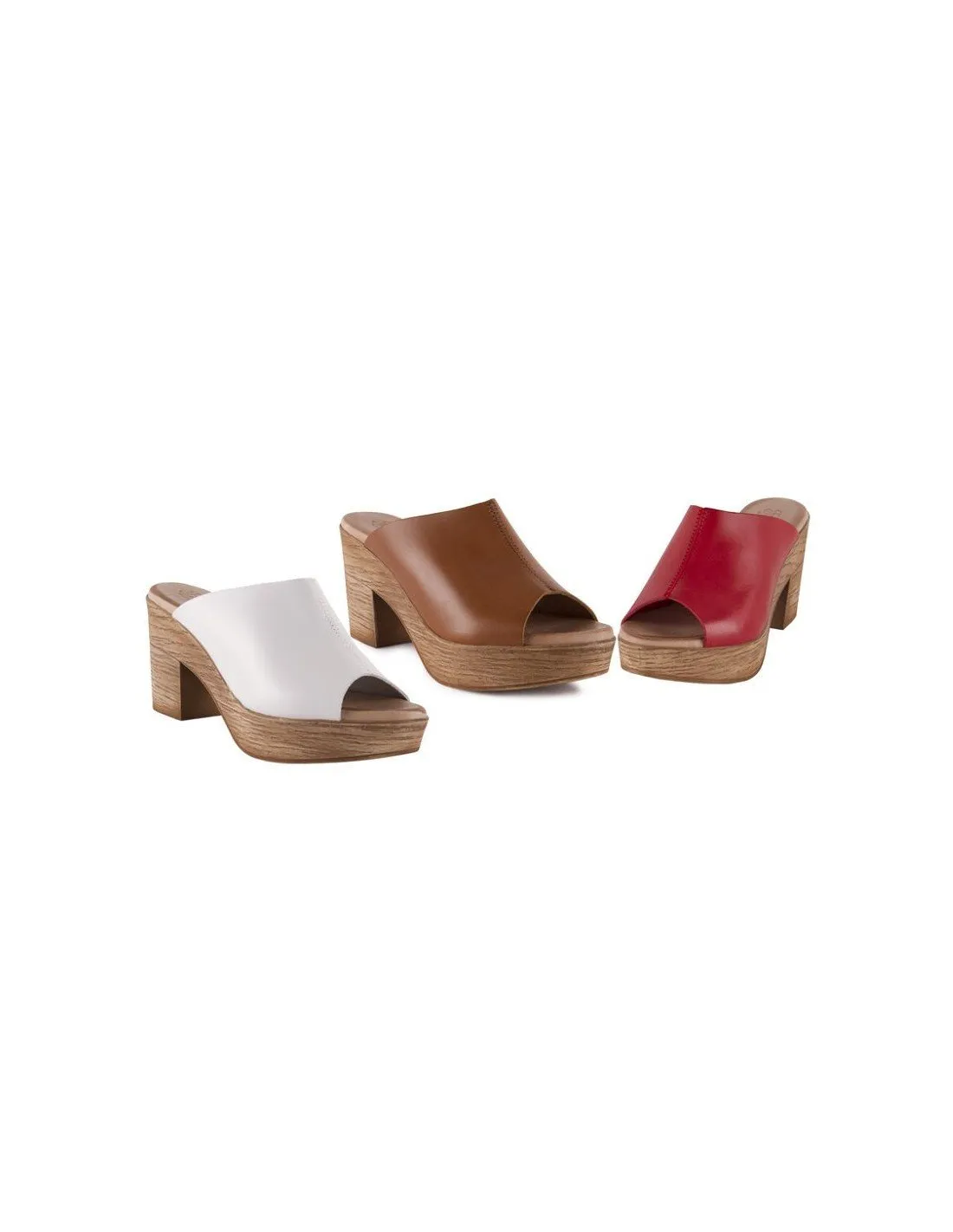 Zuecos mujer madera